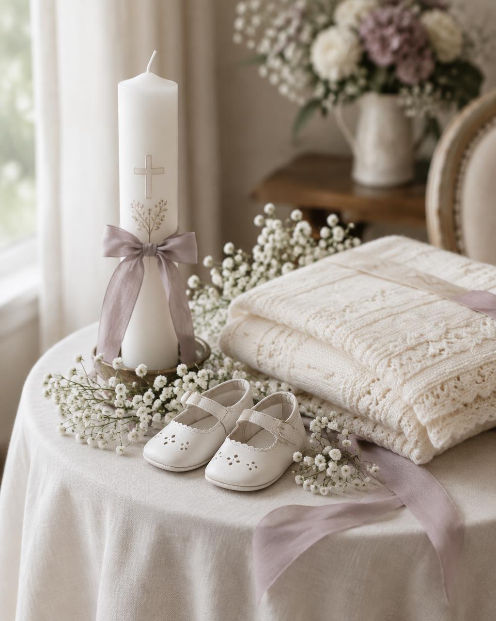Decor elegant pentru un eveniment de botez